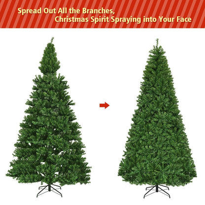 Artificial Hinged Christmas Tree, 9 ft, Green Christmas Tree at Gallery Canada
