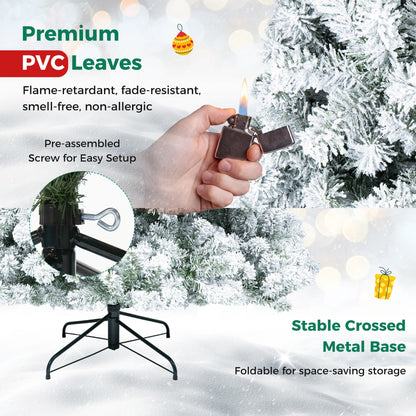 6ft Artificial Snow-Flocked Christmas Tree