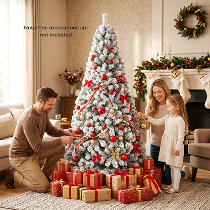 6ft Artificial Snow-Flocked Christmas Tree