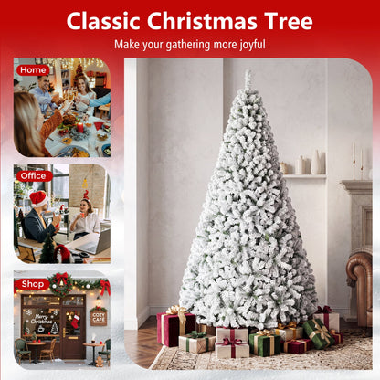 Artificial Snow-Flocked Christmas Tree
