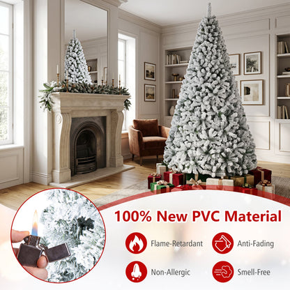 Artificial Snow-Flocked Christmas Tree