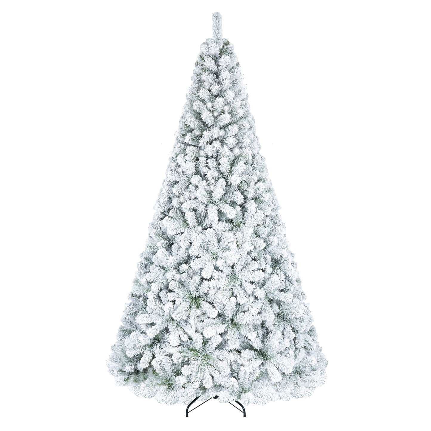Sapin de Noël enneigé avec pointes de branches, M