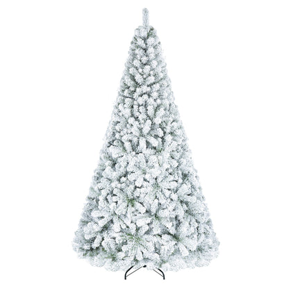 Sapin de Noël enneigé avec pointes de branches, M