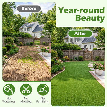 Artificial Turf Rug with Low 0.3 inch Pile Height-M