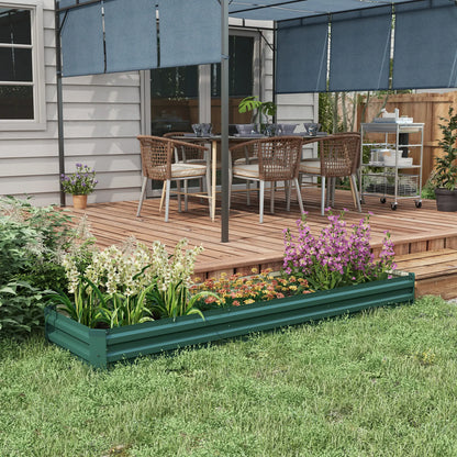 8'x2'x1' Galvanized Raised Bed, Elevated Planter Box, Green Raised Garden Beds at Gallery Canada