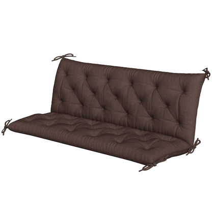 3-Seater Outdoor Bench Swing Chair Replacement Cushions, Patio Garden Patio Chair Cushions Coffee at Gallery Canada