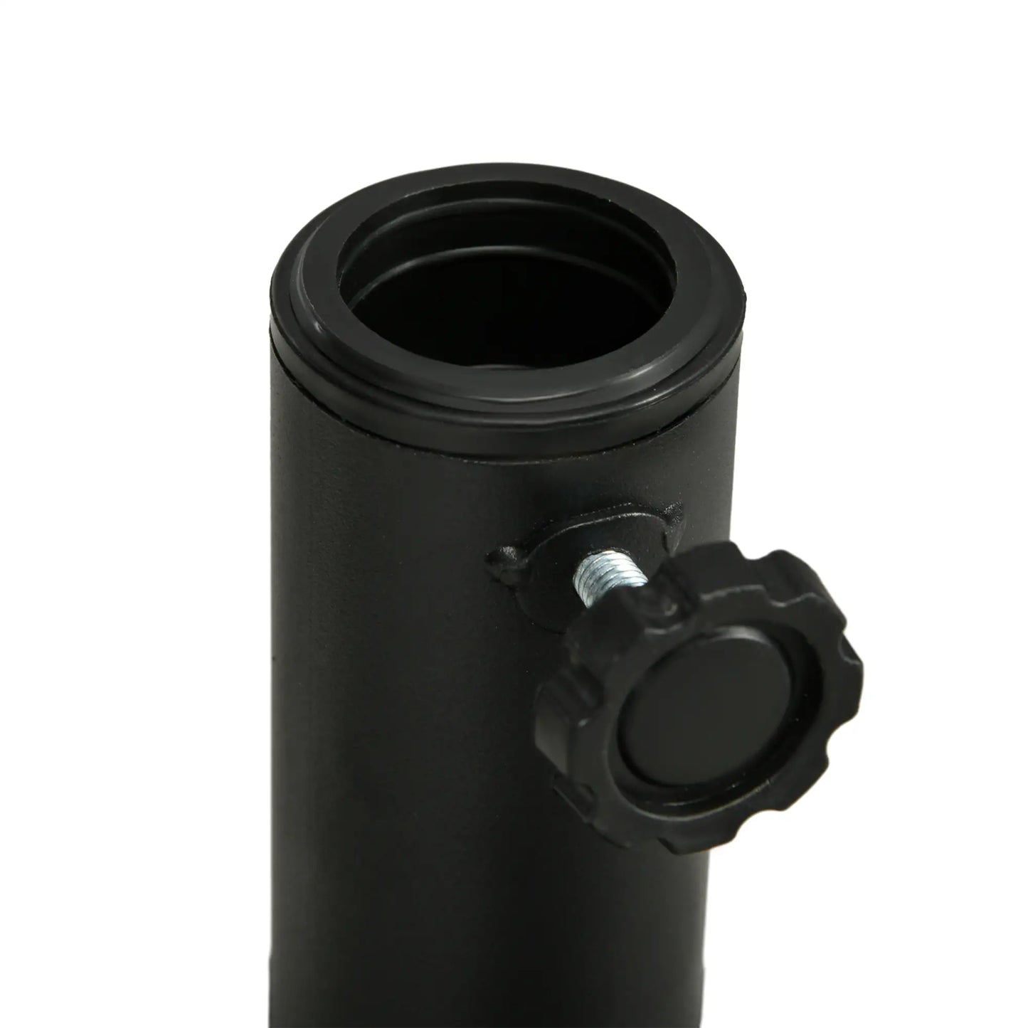 40lbs. Concrete Umbrella Base, Rattan Effect, Heavy Duty, Black Umbrella Bases at Gallery Canada