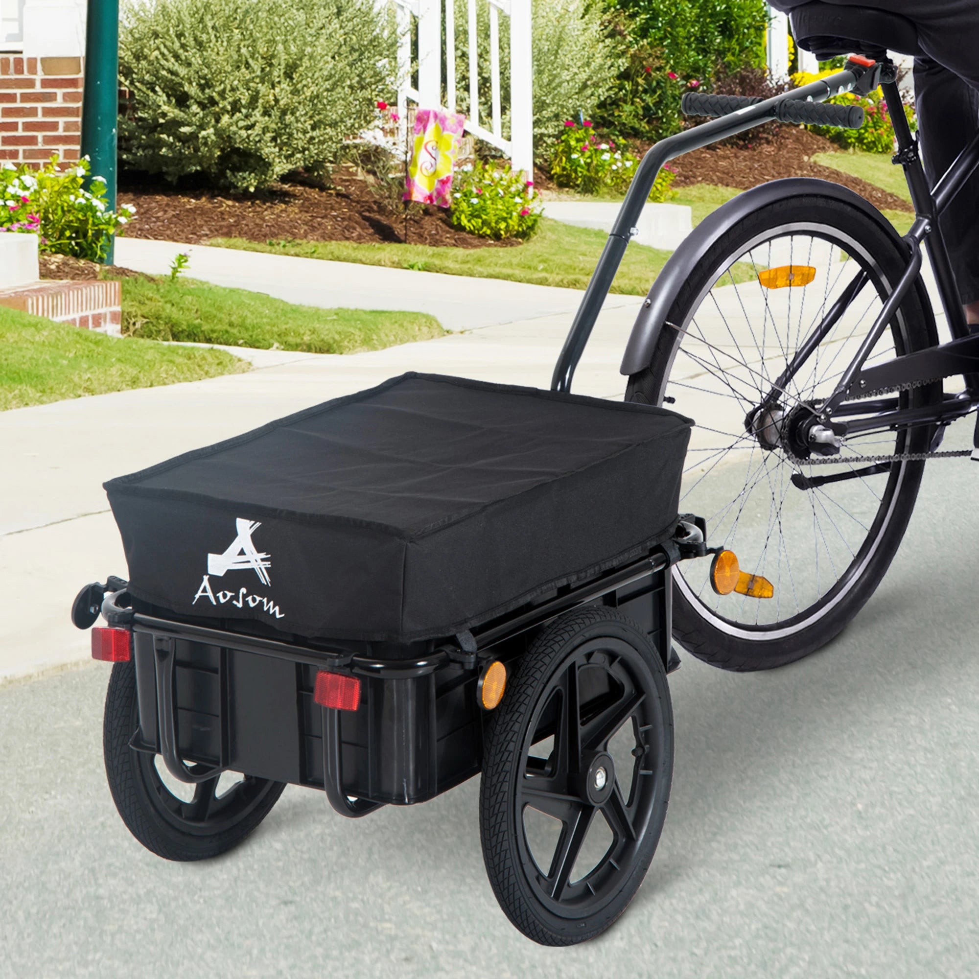 Multi-Functional Bike Trailer, Steel, Large, Black Bike Cargo Trailers at Gallery Canada