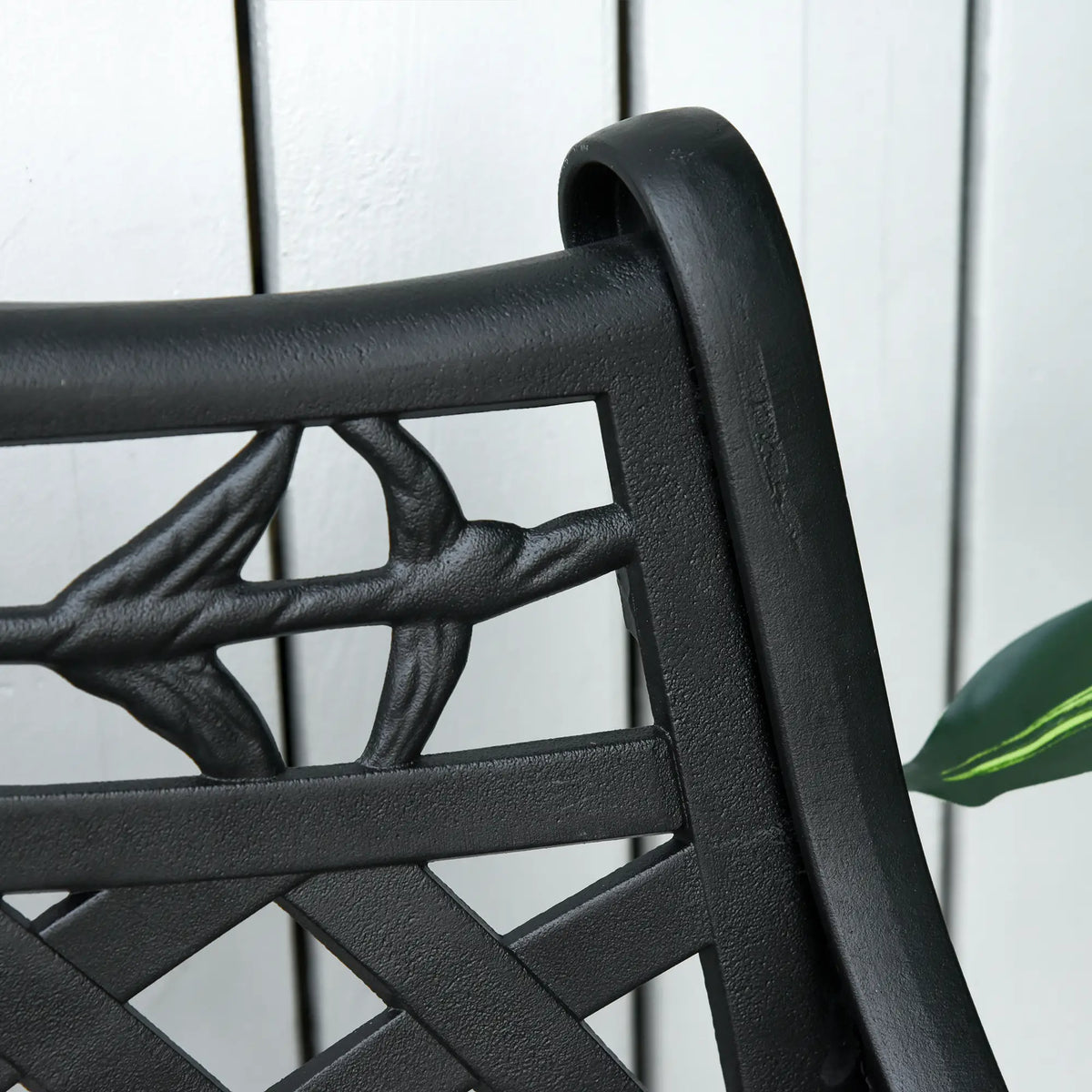Garden Bench With Aluminum Frame, 40" Patio Loveseat, Floral Design, no color Outdoor Benches at Gallery Canada