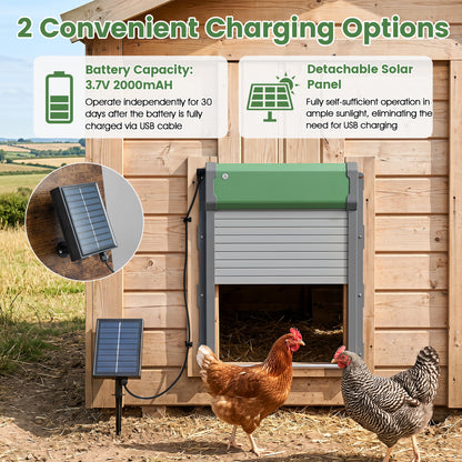 Automatic Chicken Coop Door w/ Remote & Light Sensor