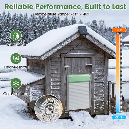 Automatic Chicken Coop Door w/ Remote & Light Sensor