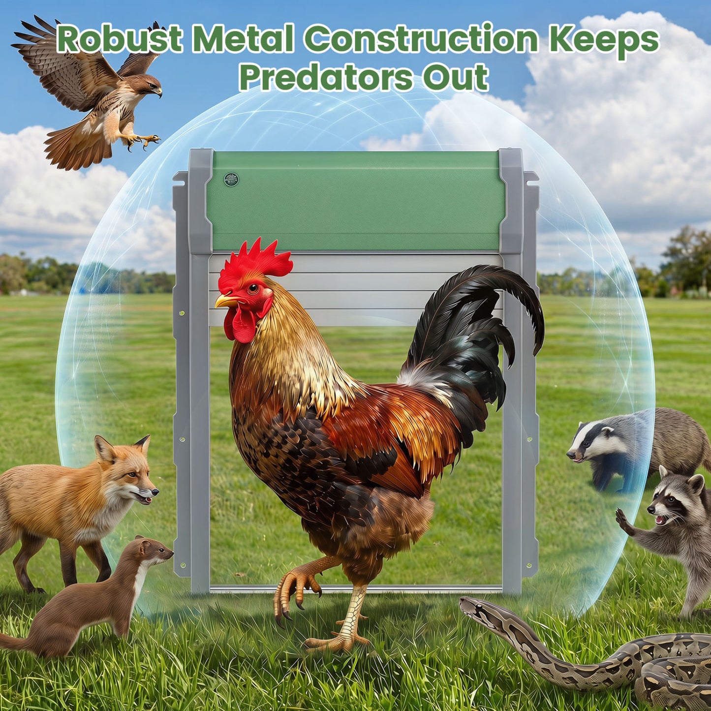 Automatic Chicken Coop Door w/ Remote & Light Sensor