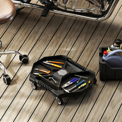 Automotive Rolling Tool Creeper with 4 Swivel Casters and 30 lbs Weight Capacity-BK, Black Garages Black at Gallery Canada