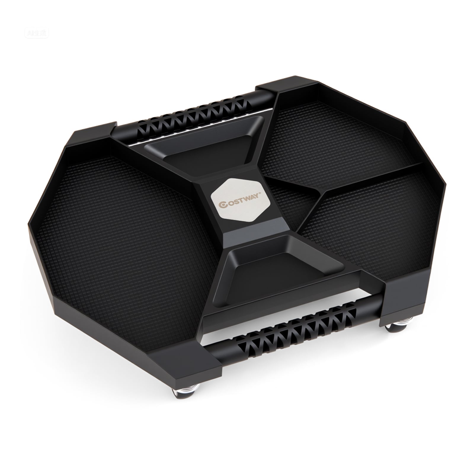 Automotive Rolling Tool Creeper with 4 Swivel Casters and 30 lbs Weight Capacity-BK, Black Garages Black at Gallery Canada