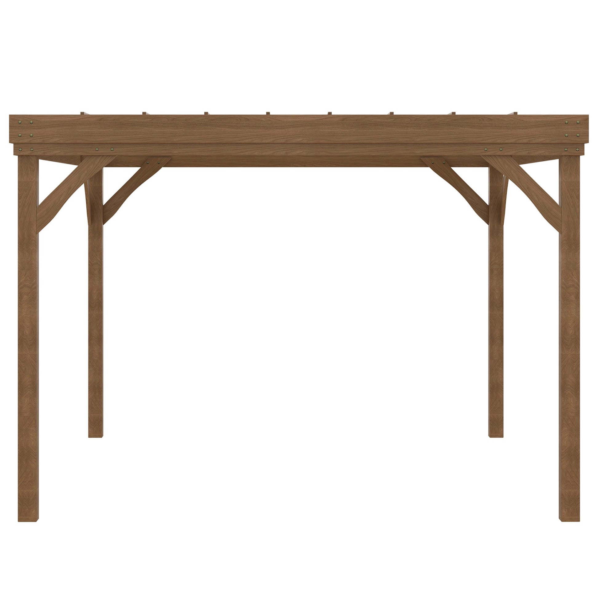 10' x 12' Wood Pergola, Outdoor Gazebo, Garden Patio Backyard, Brown Pergolas at Gallery Canada