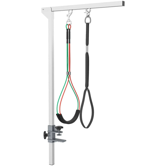 Adjustable Pet Grooming Arm With Clamp, Haunch Holders, Grooming Loop, Sliver Dog Grooming Tables Silver, Black, Green, Red at Gallery Canada