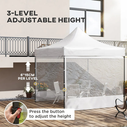 10' x 10' Pop Up Canopy Tent, Wheeled Carry Bag, Adjustable Height Pop Up Canopies at Gallery Canada