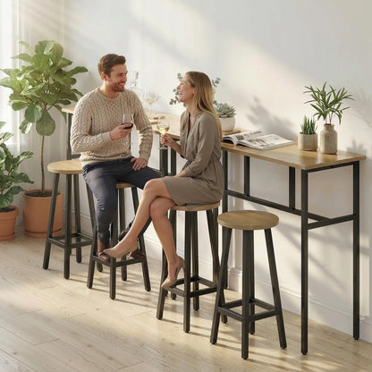 Bar Table Set of 6, Grey-Brown Bar Sets at Gallery Canada