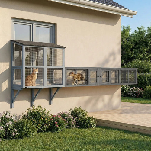 Cat Tunnel, Outdoor Enclosure, 8 Doors, 98