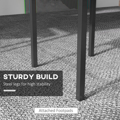 Modern Dining Chairs Set of 4, Tufted High Back, Upholstered Seat, Steel Legs Bar Stools at Gallery Canada