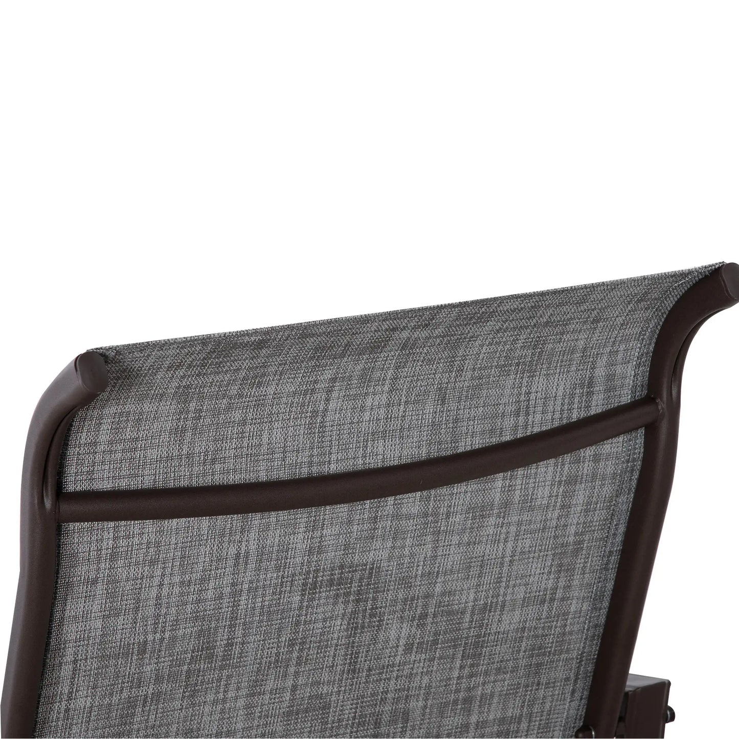 Outdoor Glider Chair, Steel Frame, Mesh Fabric, Garden, Grey Outdoor Gliders at Gallery Canada