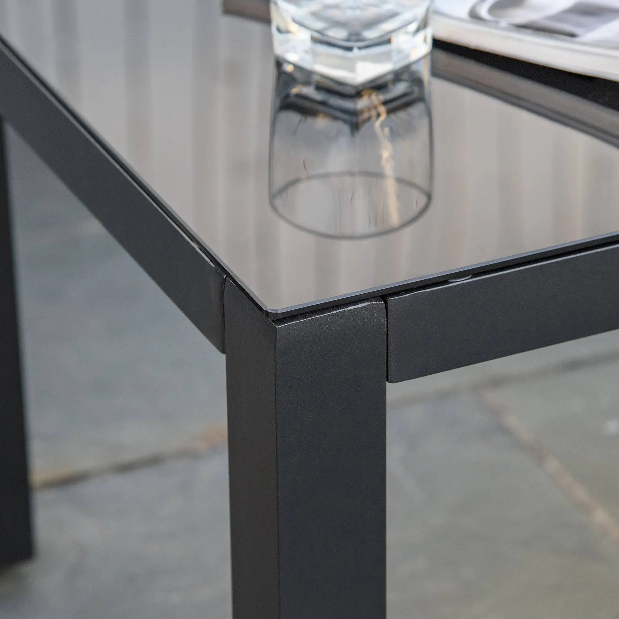 4pc Patio Furniture Set, Aluminum Frame, PE Rattan, 2 Sofas, 1 Loveseat, Coffee Table, Tempered Glass Top, Black, Grey Patio Furniture Sets at Gallery Canada