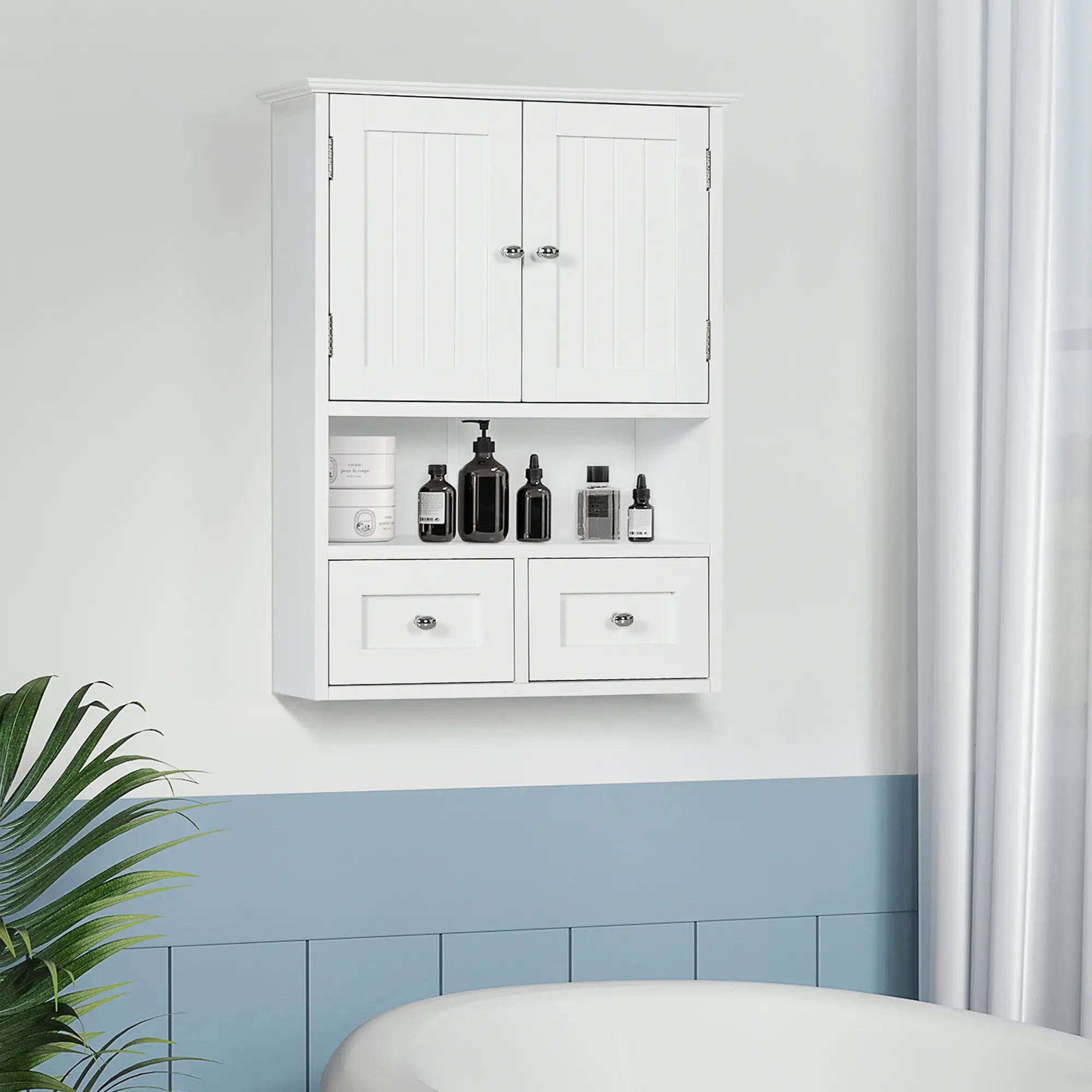 Bathroom Wall Cabinet, Medicine Cabinet, Over Toilet Storage, White Wall Mounted Cabinets at Gallery Canada