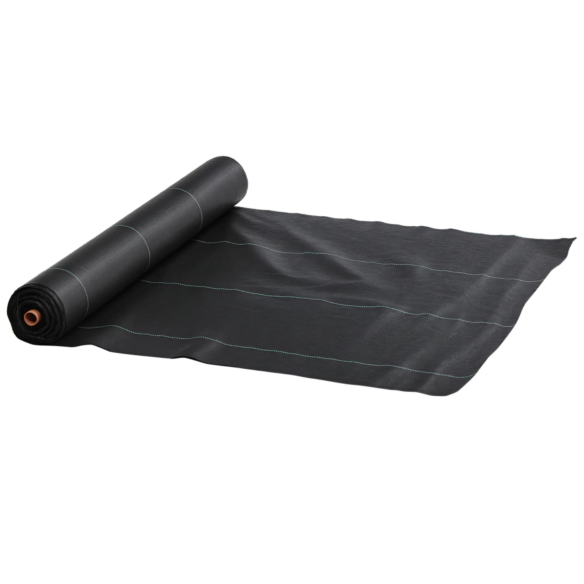 6.5ft x 164ft Weed Barrier, Landscape Fabric, Greenhouse Garden, 2oz Weed Barrier Fabrics Black at Gallery Canada