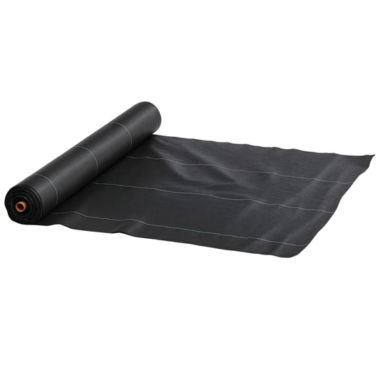 6.5ft x 164ft Weed Barrier, Landscape Fabric, Greenhouse Garden, 2oz Weed Barrier Fabrics Black at Gallery Canada