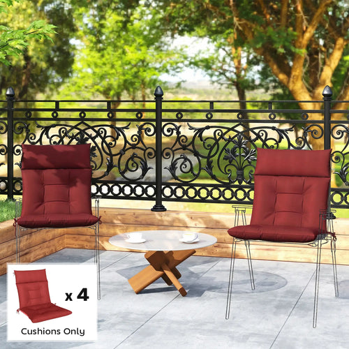 Waterproof Non-Slip Patio Chair Cushions, Set of 4, 44