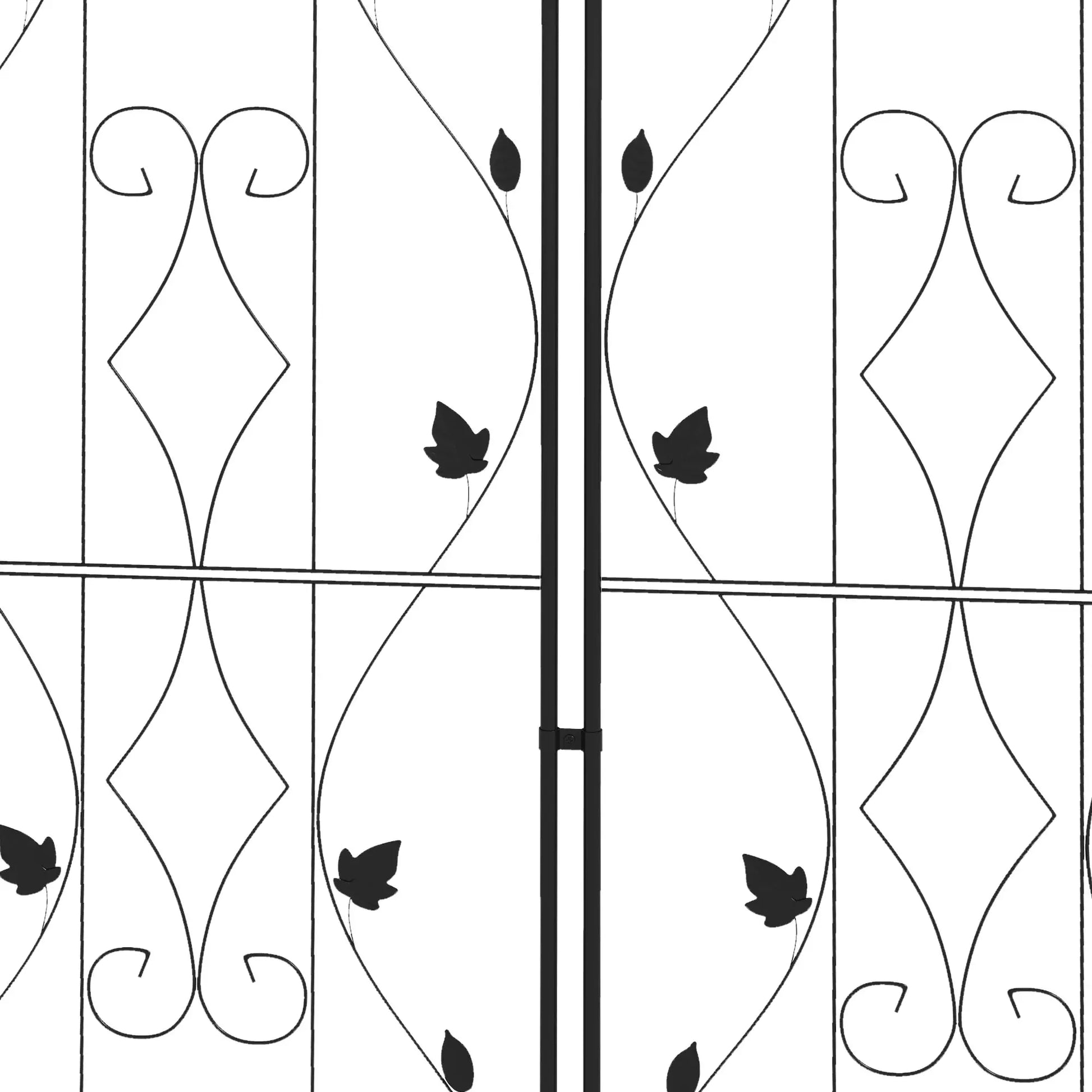Metal Trellis Set of 2, Garden Climbing Plant Support, Leaf Design Plant Stands at Gallery Canada