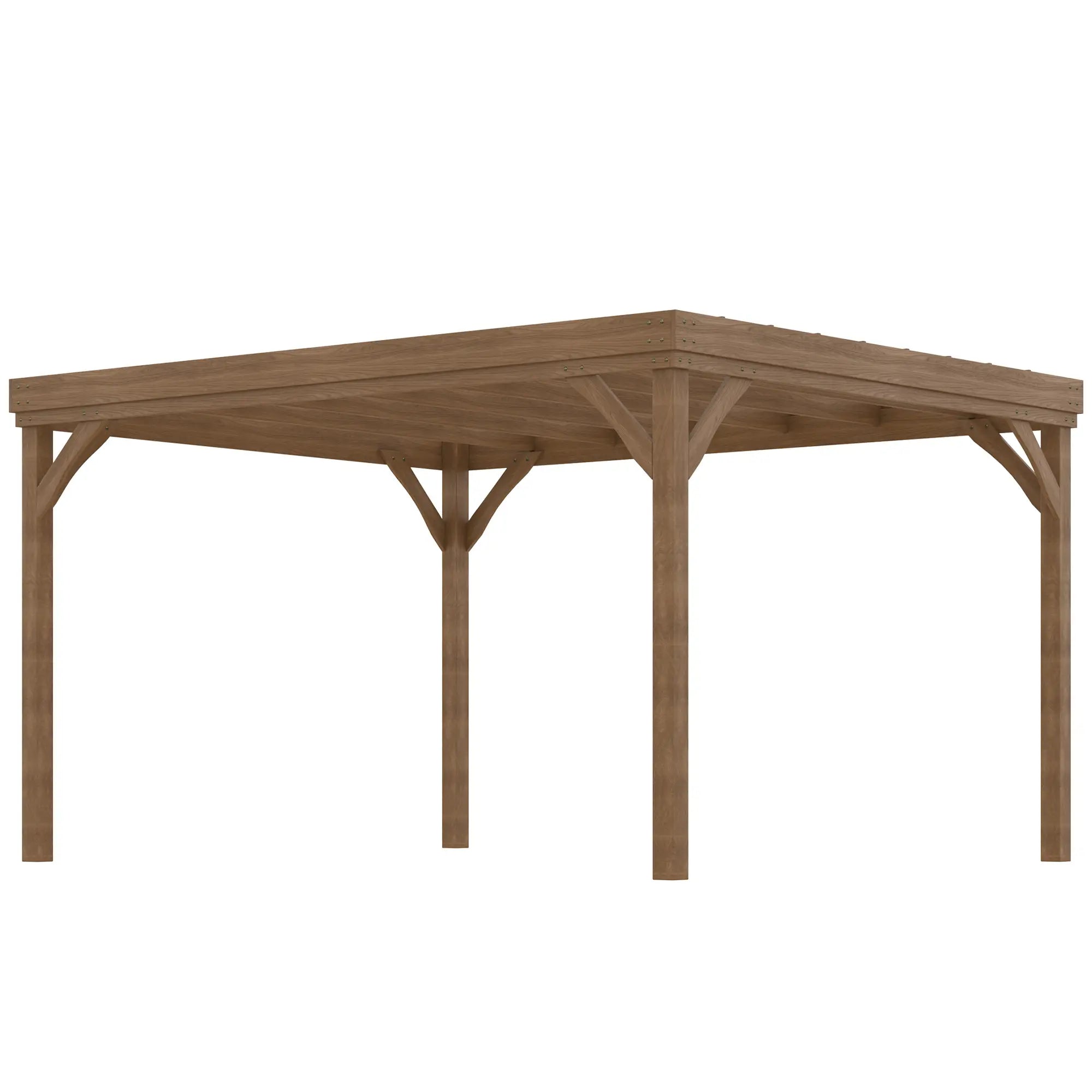 10' x 12' Wood Pergola Grape Trellis, Garden Patio Backyard Pergolas Brown at Gallery Canada