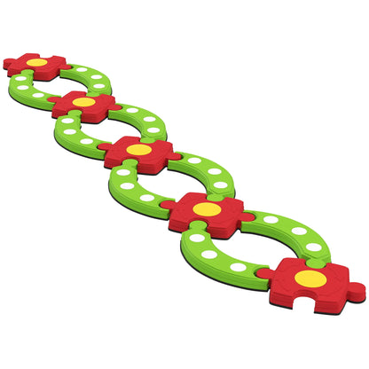 Kids Balance Beam Stepping Stones, Non-Slip, 3-8 Years, Green Kids Gym & Playmats Green, Red at Gallery Canada