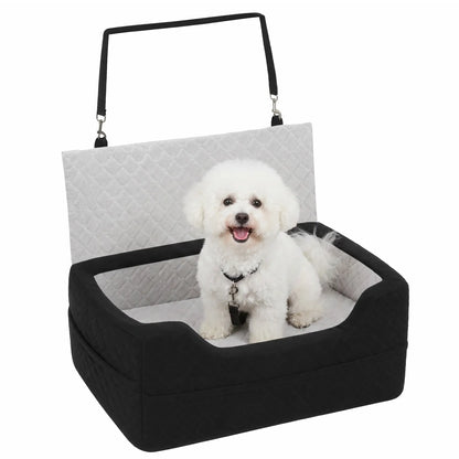 Dog Car Seat, Washable, For Small Dogs Under 10kg, Grey