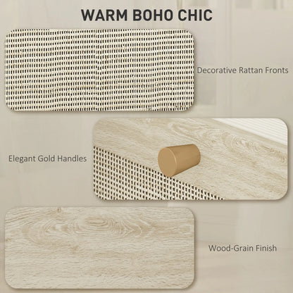 4 Drawer Filing Cabinet with Lock, Boho File Cabinet, A4 Letter Size, Oak Office Cabinets & Cupboards at Gallery Canada