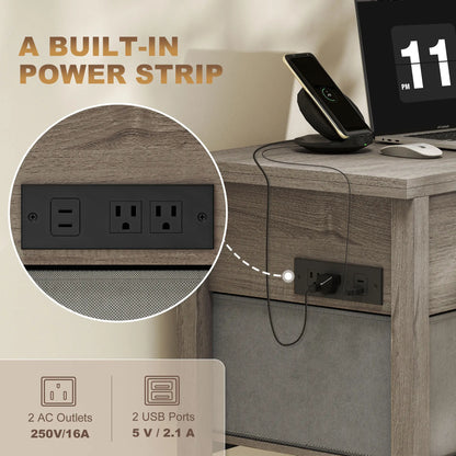 Lift Top Coffee Table, 3 Hidden Compartments, 2 Fabric Drawers, Expandable Top, Charging Station Coffee Tables at Gallery Canada