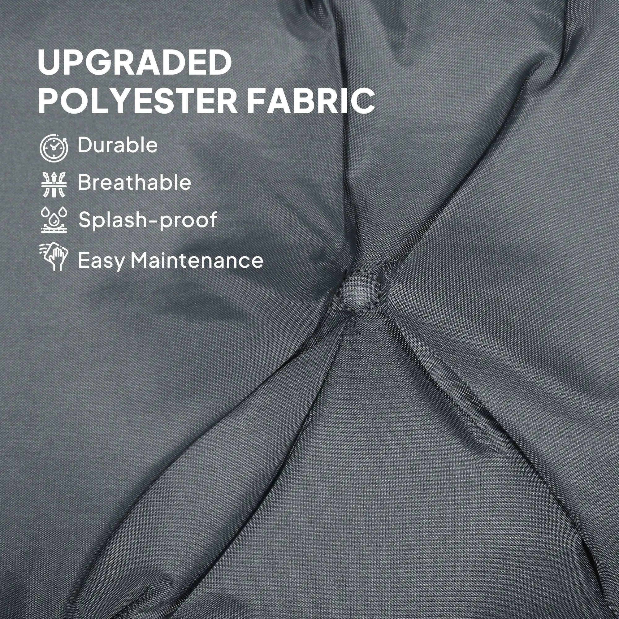 Porch Swing Cushion, Garden Bench Cushion with Backrest, Non-Slip, 39.4