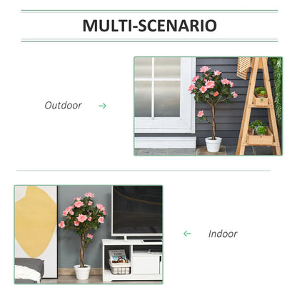 3FT Pink Rose Artificial Plant in Pot, Fake Plant for Home Decor, Pink Artificial Trees at Gallery Canada