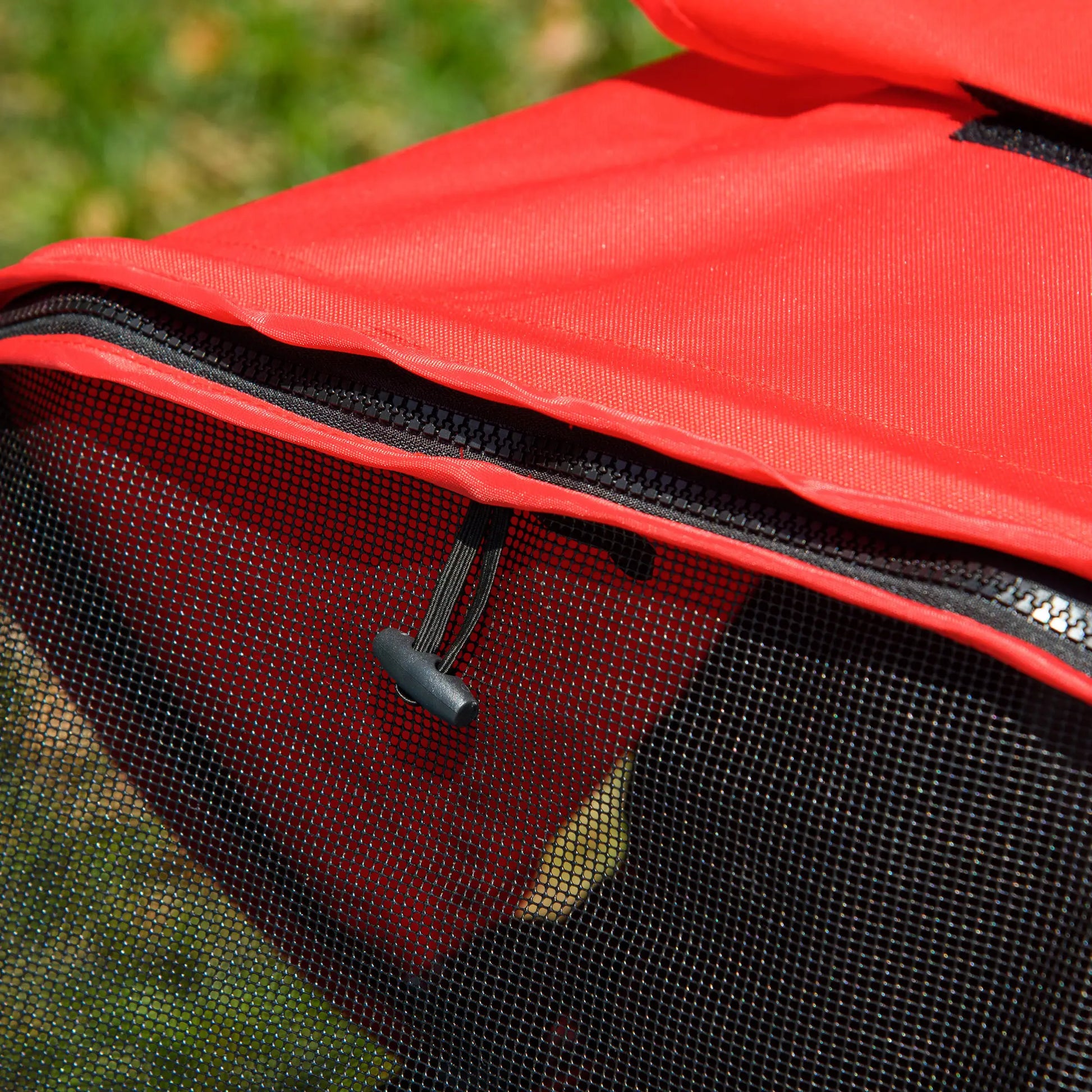 Lightweight Pet Stroller, 3-Rubber Wheels, Adjustable Canopy, Zippered Mesh, Red Dog Bike Trailers & Strollers at Gallery Canada