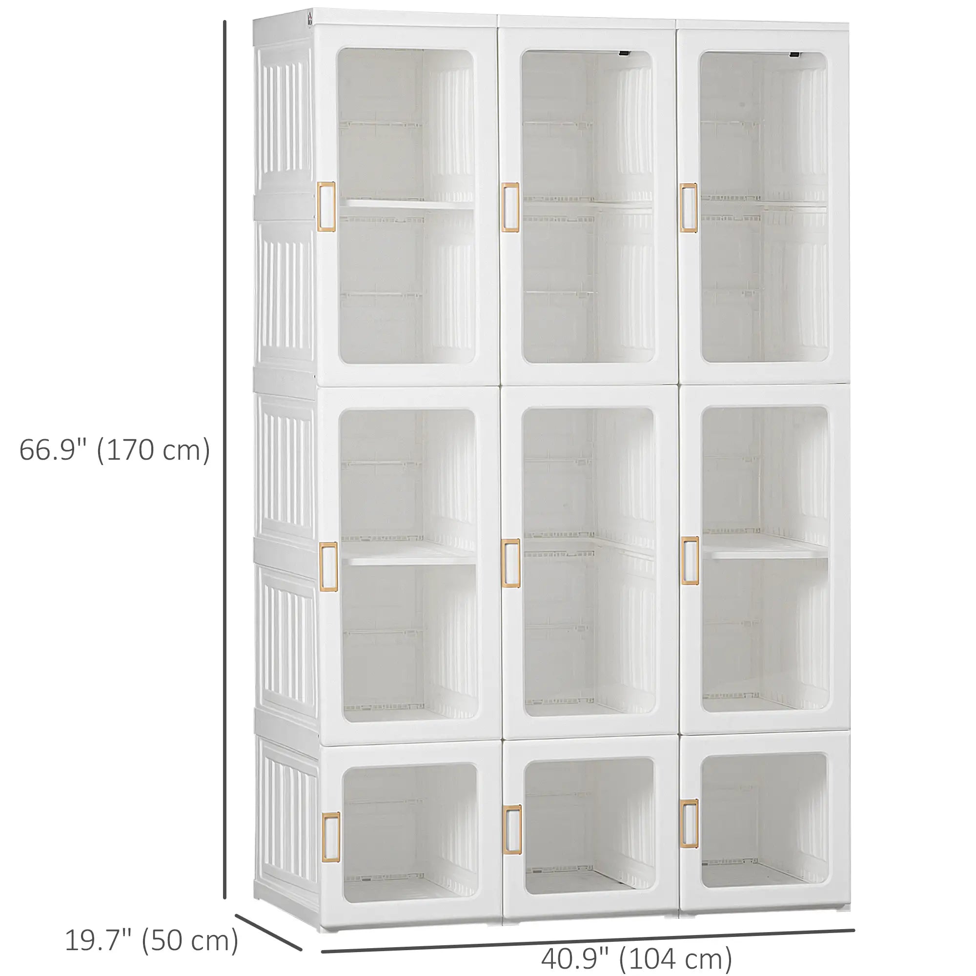 Portable Wardrobe Closet, Foldable Clothes Organizer, White Clothing Storage at Gallery Canada