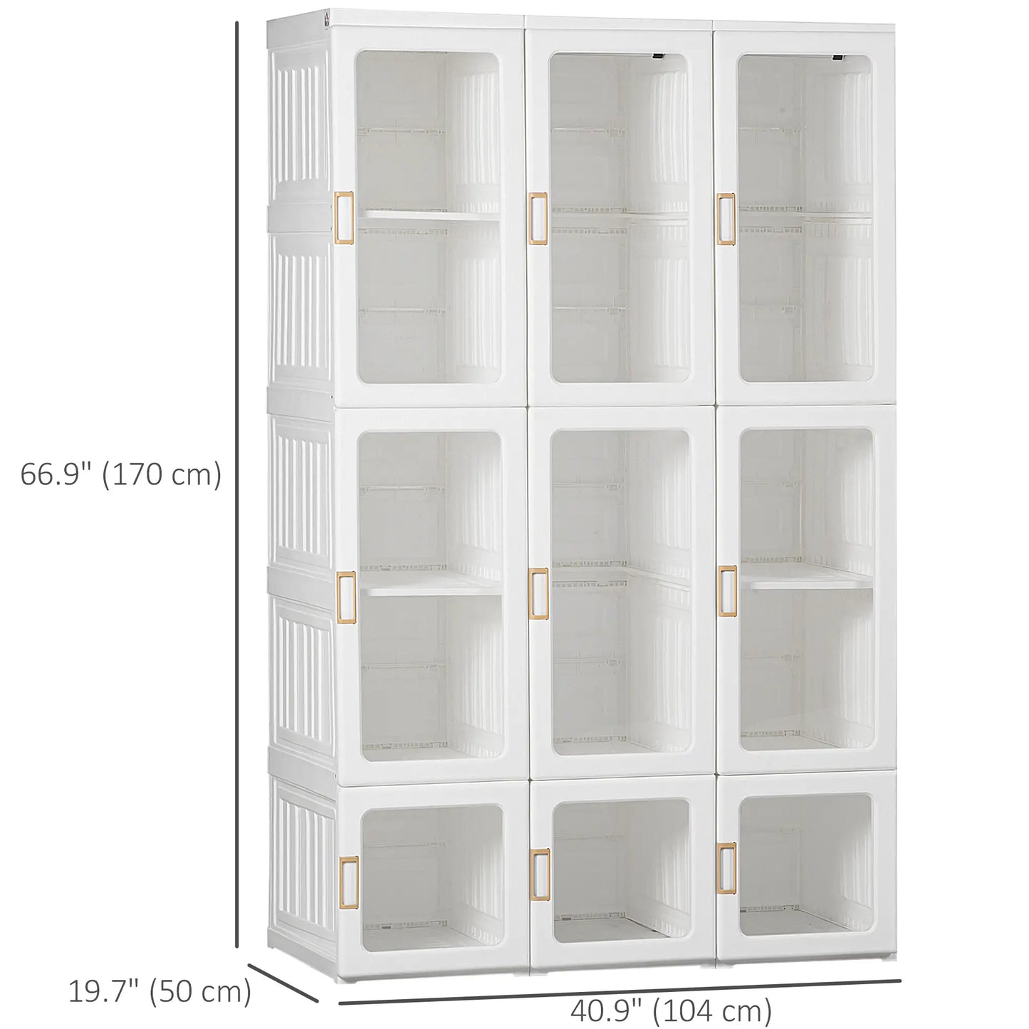 Portable Wardrobe Closet, Foldable Clothes Organizer, White Clothing Storage at Gallery Canada