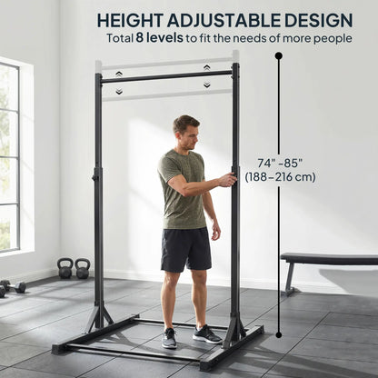 Portable Pull Up Station, Height Adjustable, 8 Levels, 440LBS Capacity Strength Training Equipment at Gallery Canada