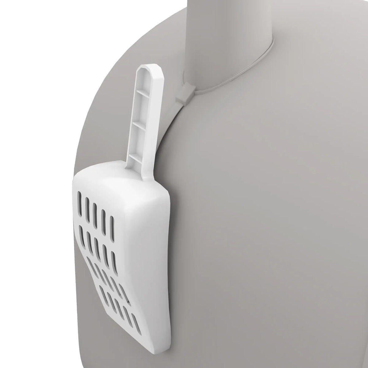 Cat Litter Box with Lid, Removable Tray, Scoop, Filter, Light Grey Cat Litter Box Enclosures at Gallery Canada