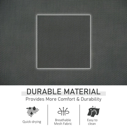 Outdoor Mesh Rocking Chair, with Removable Headrest, Side Pocket, Black Outdoor Rocking Chairs at Gallery Canada