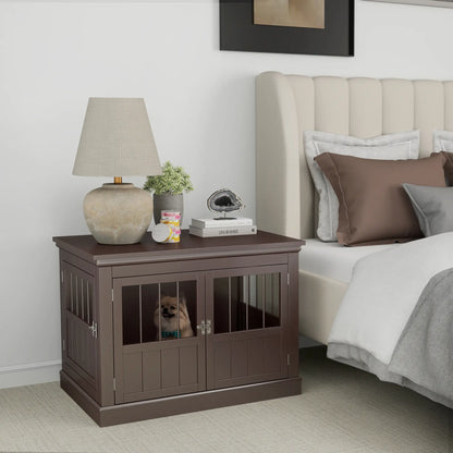 31" Dog Crate End Table, Three Doors, Small Dogs, Coffee Houses, Kennels & Pens at Gallery Canada