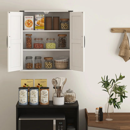 Wall Mounted Medicine Cabinet, Barn Doors, Adjustable Shelves, White Wall Mounted Cabinets at Gallery Canada