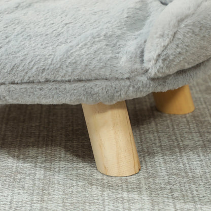 Elevated Dog Sofa Bed, Washable Cover, Wooden Legs, Miniature Dogs, Grey Dog Sofas at Gallery Canada