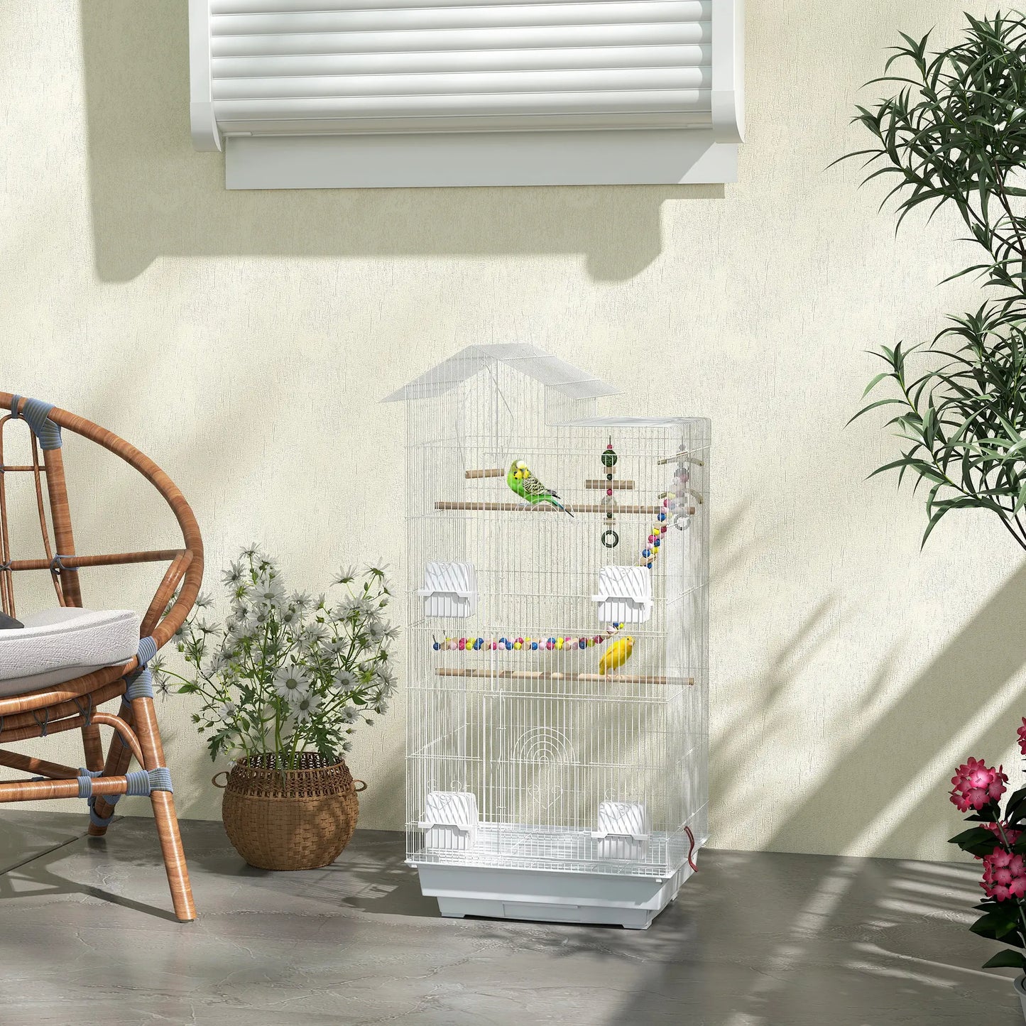 39" Bird Cage for Budgie, Cockatiel, Conure, Small Birds Bird Cages at Gallery Canada