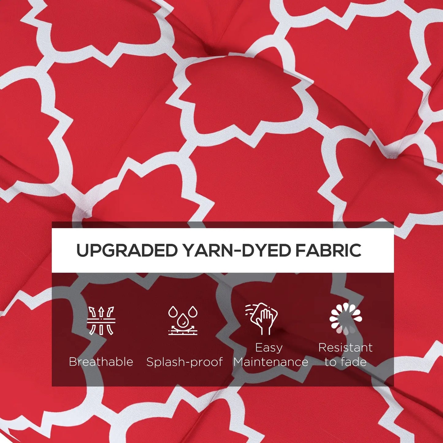 4-Piece Seat Cushion Pillows, Patio Chair Cushions with Ties, Indoor Outdoor Patio Chair Cushions at Gallery Canada