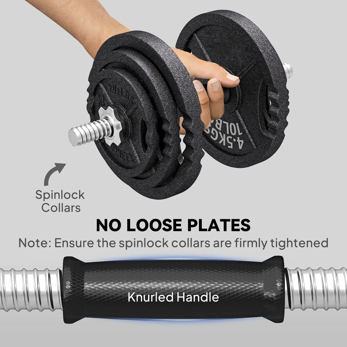 Adjustable Dumbbell Set, 2 in 1 Weights, 112lb Non-Slip Grip Dumbbells & Barbells at Gallery Canada